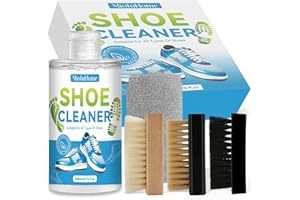 MiotuHome Shoe Cleaning kit, 8.45 Oz Shoe Cleaner, Trainer Cleaning Kit with Shoe Brushes & Towel, Sneaker Cleaning Kit for Leather, Nubuck, Mesh, Knit, Canvas, Boots, Trainer, Suede Cleaner