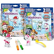 Crayola Washimals de Paw Patrol set de actividades con 5 personajes y 8 rotuladores lavables 74