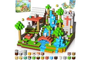 ToyUnited 200 Teile Magnetische Bausteine Magisches Waldabenteuer mit 2CM Magnetbausteinen | Mit Skelett, Biene, Katze & Hund für spannende Geschichten im Zauberwald Spielzeug ab 4 5 6 7 Jahre