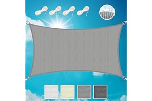 Sol Royal SolVision HS9 Rectangular Awning 2 x 4 m, HDPE, Breathable & UV Protection Sun Protection for Patio, Balcony, Pool and Garden, Awning 200 x 400 cm, Shade Net, Grey