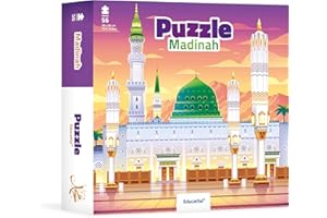 EDUCATFAL Puzzle - Al Madinah (Médine la Ville du prophète - Islam pour Enfants) Idée Cadeau pour Ramadan et l'Aïd.