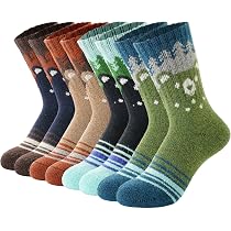 BISOUSOX Calzini Termici Per Bambini In Lana Merino Per