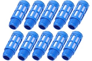 CNCTEC Lot de 10 silencieux pneumatiques 1/4" en plastique de qualité industrielle (10, plastique 1/4")