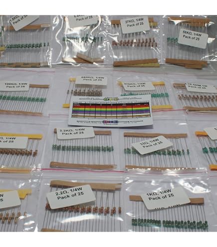 E-Projects – Confezione Da 50 Resistori 56k Ohm, 1/4W, Tolleranza 5% – Film Di Carbonio, RoHS
