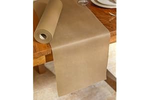 ‎NATUARTE NATUARTE, Tischläufer Beige, 25 Meter x 30 Zentimeter, Vlies Tischläufer, Deko Tischband, Tischdekoration, Dekor Taufen Kommunionen Hochzeit Geburtstage, Tischläufer Rolle,Farbe Beige