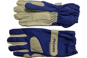 PM Sports New Kart Racing Gloves Made of OMARA AND POLYESTER for Better Grip - Blue (9/M)