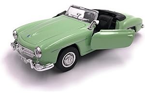 H-CUSTOMS Welly Mercedes Benz 190 SL modèle de Licence de Voiture Produit 1: 34-1: 39 Vert Ouvert
