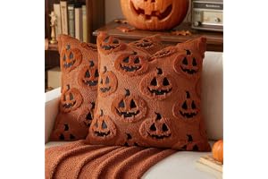 EMEMA örngott 40 x 40 Halloween höst pumpamonster karamell set om 2