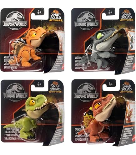 Jurassic World Snap Squad - Figura Azione HBC64-HCM24, Plastica, Unisex, Senza Batterie