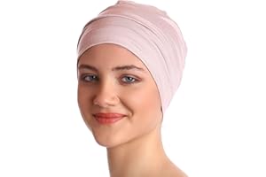 DERESINA HEADWEAR Bonnet de Nuit en Bambou, Coiffe pour Chimio, Chapeau de Sommeil, Beanie pour Femmes & Hommes, Cap pour la Perte de Cheveux, Turban de Chimiothérapie, sous-Casque, Béret pour Le Quotidien, Deresina