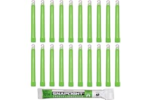 CYALUME TECHNOLOGIES Cyalume SnapLight Grün KnickLichter Glow Sticks – 15cm 6 Inch Industrial Grade Leuchtstab, Ultra helle Light Sticks mit Leuchtdauer 12 Stunden (20-er Pack)