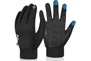 Plzermon Kinder Handschuhe Winter Wasserdicht Fahrradhandschuhe - Kids Touch Screen Winddicht MTB Laufhandschuh Reflektierend Anti-Rutsch Grip mit Warm Fleece Winterhandschuh 6-12 Jahre