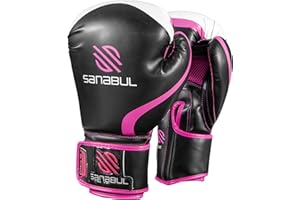 Sanabul Essential Gel Boxing Kickboxing Punching Bag Gloves