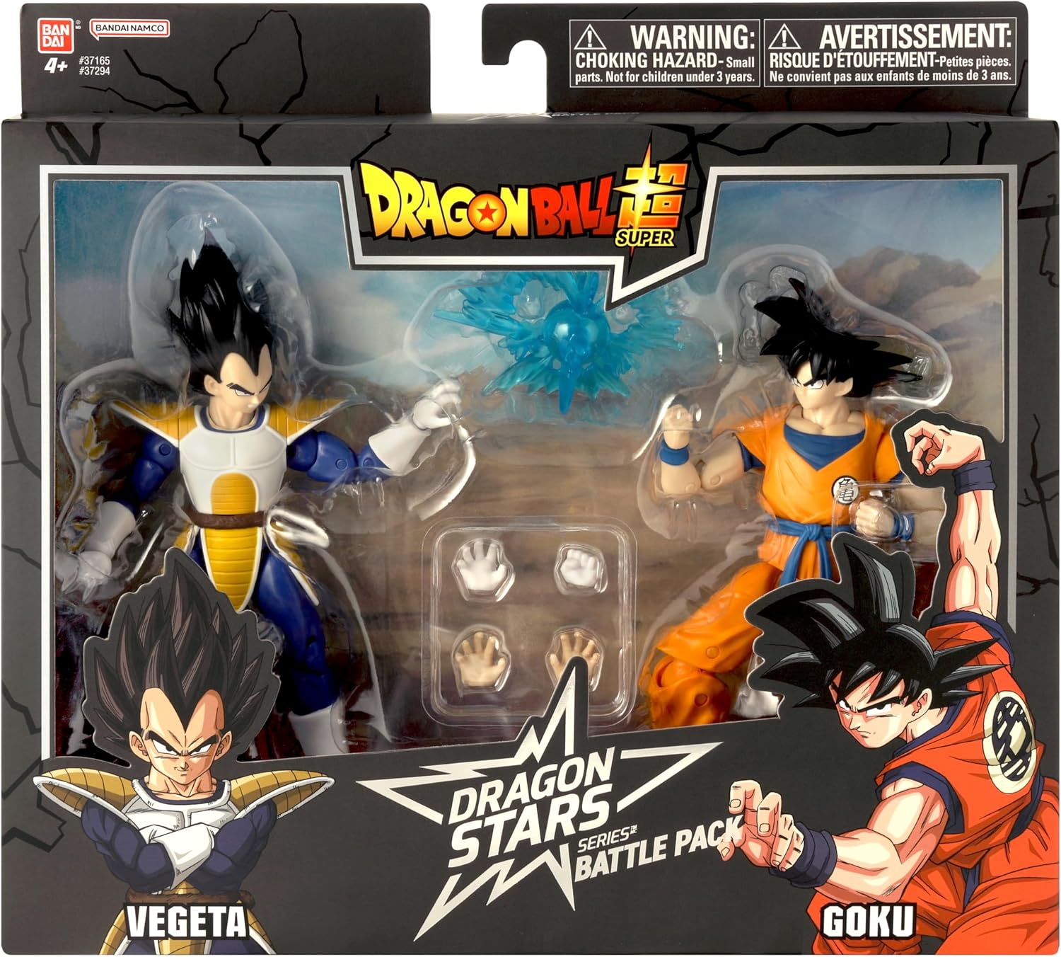 Statuette Dragon Stars da 17 cm - BANDAI - Dragon Ball Super - Battle Pack - Goku vs Vegeta - Confezione da 2 statuette della collezione Vegeta Goku