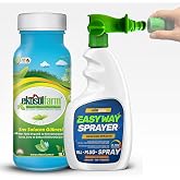 EkosolFarm Easy Way Hortum Ucu Sprayer + 1 Litre EkosolFarm Sıvı Solucan G&uuml;bresi - &Ccedil;im ve T&uuml;m Bah&ccedil;e Bitkileri i&ccedil;in Hortum Ucu