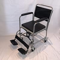 Trendmobil Toilettenrollstuhl TSF – Klappbarer Toilettenstuhl Mit Rollen, Absenkbare Armlehnen, 120 Kg Belastbar – Ideal Für Pflege & Transfer