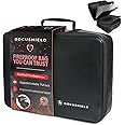 DocuShield Fireproof & Water Resistant Document Bag | Lightweight and Portable Box with Dividers and Pockets for Important File Storage | UK Brand | Fibreglass | TSA Lock (Original Plus+)