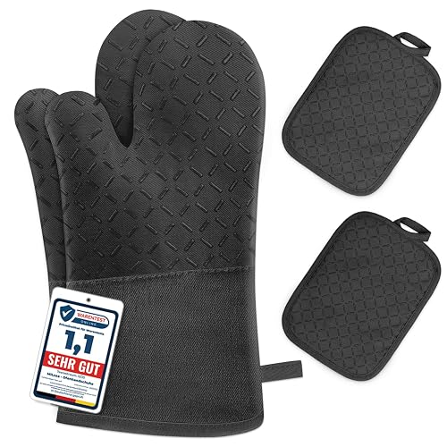 MILcea Ofenhandschuhe & Topflappen, 4er-Set
