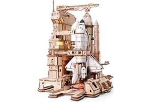 ROKR Puzzle 3D Madera Maquetas para Construir Adultos Transbordador Espacial Regalos de Pascua Space Shuttle LKA02