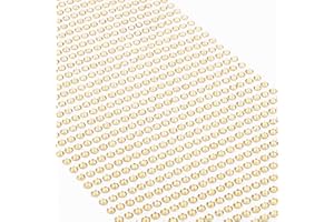 Movoja Goldene Strasssteine - runde Glitzersteine 1200 Stück 3 mm selbstklebend zum Verzieren und Basteln | Schmucksteine zum aufkleben | Steinchen Dekosteine Bastelsteine Gold