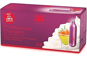 ‎ISI iSi North America iSi Professionelles Ladegerät, 8,4 g Stickstoffcreme-Treibmittel, 24 Stück