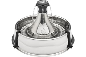 PetSafe Drinkwell Edelstahl-Trinkbrunnen 360 für Hunde und Katzen, BPA-frei, Leiser Betrieb, 3,8 L Wasserkapazität