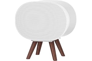 DINGHOSEN Wooden Table Stand for Sonos Era 300 Space Saving Desktop Speaker Stand Compatible with Sonos Era 300 Desk Stand Holder for Decorations, White