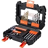 BLACK+DECKER A7233-XJ Set per Forare ed Avvitare, 0 V, Nero, Set di 31 Pezzi
