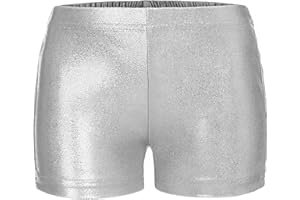 Aislor Pantalones Cortos Deportivos para Niñas Unisex Shorts Elásticos Fitness Ejercicio Niñas Leotardo de Baile Deporte Ropa de Yoga Ejercico Workout 4-16 Años