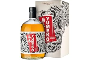 YUMEKŌ WHISKY Yumeko Whisky, Whisky Giapponese, 700 ml, Blended, Fermentazione 96h, Doppia Distillazione, Invecchiamento in Botti di Quercia Americana e di Bourbon, Idea Regalo, Whisky con Astuccio Regalo, 40% vol.
