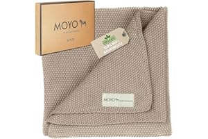 ‎MOYO MOYO Babydecke aus 100% Bio-Baumwolle I Raschelnder Haselzweig I 75x100cm I Atmungsaktive Kuscheldecke I Weiche Baby-Bettdecke für Junge & Mädchen I Baumwolldecke Geburt