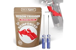 REELLEO Interruptor botón gatillo resistente para aspiradora Dyson V11/V10/sv12/sv14 (Ultra Reforzado + Herramientas Destornillador)