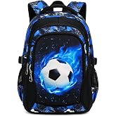 Ntswasd Children's School Backpack 6-10 Years &ndash; Lightweight 45 cm with Large Capacity for Primary School, A10. Football, Prep