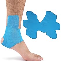 Lot De 10 Bandes Kinésiologie Prédécoupées Genou - Imperméables, élastiques, Pour Douleurs Et Stabilité | Version Améliorée