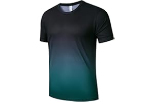 Gaiatiger Men's T-Shirt Quick Dry Gym T Shirt Moisture Wicking Running Top for Men Breathable Sport Short Sleeve Top