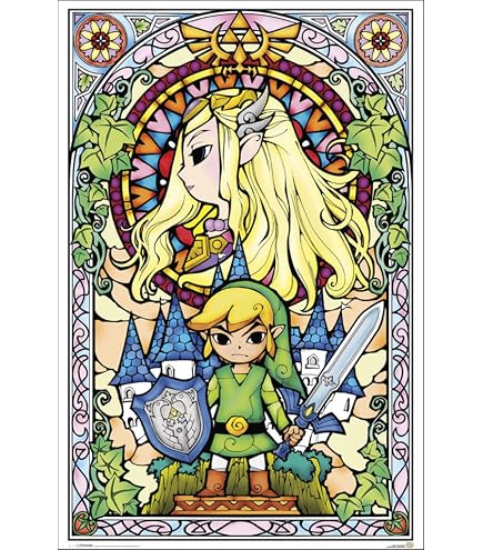 Poster The Legend Of Zelda - 61x91.5 Cm - Carta Lucida