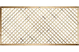 PREMIER GARDEN SUPPLIES 6ft x 3ft (183cm x 90cm) Elite Alderley Standard Diamond Trellis Panels