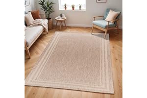 Livabliss Colos Indoor Outdoor - Large Boho for Living Room 160x213cm, Dining, Kitchen - Vintage Patterned Neutral & Coloured s, Waterproof, Stain Durable, Beige and Cream