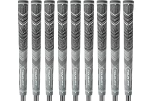 Tour Fit Grip de golf double composé de qualité supérieure en demi-corde, poignées de golf standard de taille moyenne avec ruban de golf, lot de 1/3/6/9/13