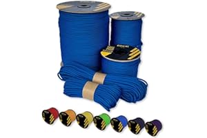 EdcX Paracord 4 mm, más de 35+ Colores sólidos (10 m, 15m, 30m, 50m, 100m, 300m) | Ideal para Camping, al Aire Libre | Cuerda 100% Nailon 4mm | Cuerda Tactica 550 Tipo III