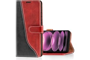 Mulbess Funda con Tapa para Xiaomi Redmi Note 12 Pro Plus, Funda Libro Protectora Carcasas TPU, Ranura para Tarjeta, Cierre Magnético, Elegante Vino Rojo