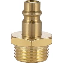 Presa Aria Compressa Da Parete Angolare 1/2" - Con Giunto Rapido, In Ottone, Per Officina E Artigianato - Foto 4