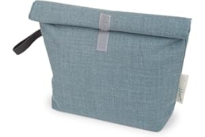 Liebes von priebes ROLLUP-WETBAG M | Nassbeutel für Kindergarten, Stoffwindeln | Wäschebeutel Kinderkarten waschbar | Größe 30 x 35 cm | Windeltaschen Wasserdicht aus 100% Baumwolle