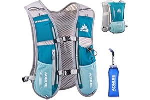 TRIWONDER Ultralekki plecak na napoje, kamizelka do picia, z bukłakiem o pojemności 1,5 l lub butelką na wodę o pojemności 500 ml, na maraton, bieganie, wędrówki