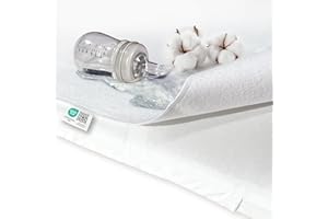 ‎MAKIAN MAKIAN wasserdichte Betteinlage - Matratzenauflage 70x100 cm - Molton Matratzenschoner aus Baumwolle - Oeko-TEX® Standard 100 geprüft, wasserdicht & hygienisch - Kochfest & trocknergeeignet