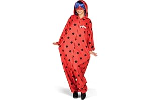 My Other Me 231427 Pijama Lady Bug Kostüm, Hombres, Einfarbig, rot, XS