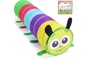STLOVE Tunnel Enfant 180 * 48 cm, Parc Pliable, Tente Pop Up, Kids &Pet Toys, Jeux Bebe, Tunnel à balles pour Tout-Petits, Intérieur/Extérieur