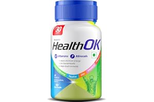 Mankind's Health OK Multivitamin With Natural Ginseng,Taurine Power,Daily Energy,Alertness,Vitamin D,C & Other 18 Multivitamins Minerals,For Overall Health,30 Tablets (Veg) X Pack Of 1, 250 grams