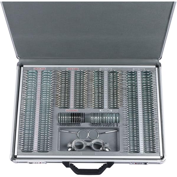 Optical Lab Tools Rack Optical Lens Rack Optical Retinoscopy Lens Set - 32 Lenses, 2 Bars With ...