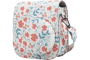 Frankmate Protective Case Compatible with Mini 12 11 9 8 Instant Film Camera with Accessory Pocket and Adjustable Strap